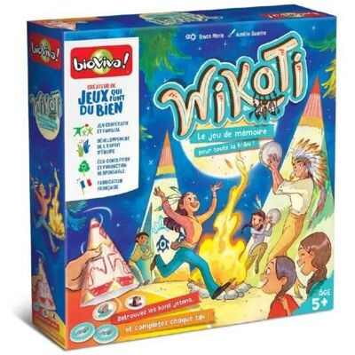 Bioviva Wikoti - Jeu de Mémoire - À partir de 5 ans - 2-5 joueurs - 20 min - Publicité Bioviva Wikoti - Jeu de Mémoire - À partir de 5 ans - 2-5 joueurs - 20 min - Publicité