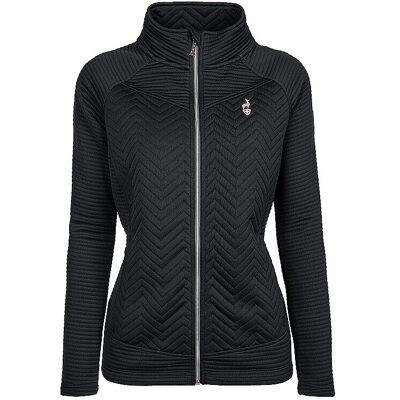 AULP Damen Fleecejacke Simix Jaquard schwarz Größe: L - Veste en fleece - Publicité AULP Damen Fleecejacke Simix Jaquard schwarz Größe: L - Veste en fleece - Publicité
