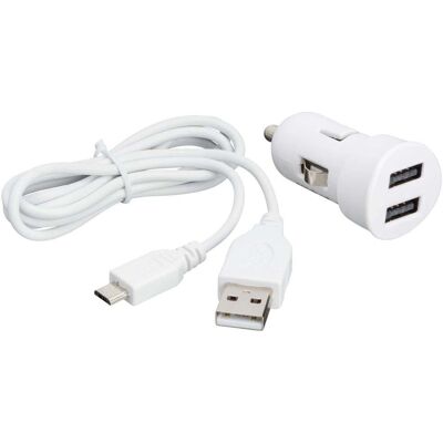 Bigben BC269113 White Car Charger - Universal, USB, Micro USB Bigben BC269113 White Car Charger - Universal, USB, Micro USB