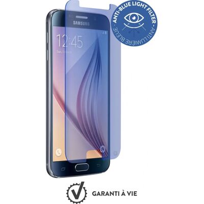 Galaxy S6 Näytönsuojus sinivalollla Galaxy S6 Näytönsuojus sinivalollla