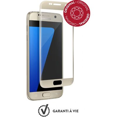 Protector de pantalla Force Glass Galaxy S7 Oro Protector de pantalla Force Glass Galaxy S7 Oro