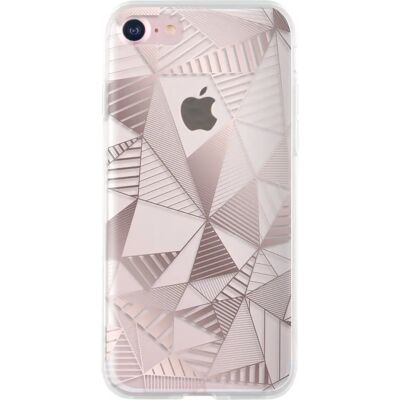Bigben Connected iPhone SE 2020/8/7 Case - Transparent Triangular Pattern Bigben Connected iPhone SE 2020/8/7 Case - Transparent Triangular Pattern