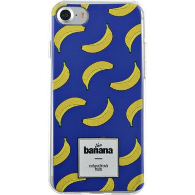 Bigben Connected iPhone SE 2020/8/7 Case with Banana Pattern - Blue, Yellow Bigben Connected iPhone SE 2020/8/7 Case with Banana Pattern - Blue, Yellow