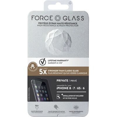 Protecteur d'écran Bigben FGEVOIP7PRIV - iPhone 6/7/8/SE 2020/22 - Verre Anti-spy - Publicité Protecteur d'écran Bigben FGEVOIP7PRIV - iPhone 6/7/8/SE 2020/22 - Verre Anti-spy - Publicité