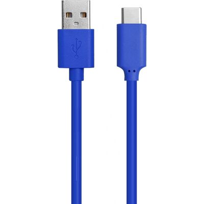 Bigben USB-kabel 1m Blå - Data & Laddning USB A USB C Bigben USB-kabel 1m Blå - Data & Laddning USB A USB C