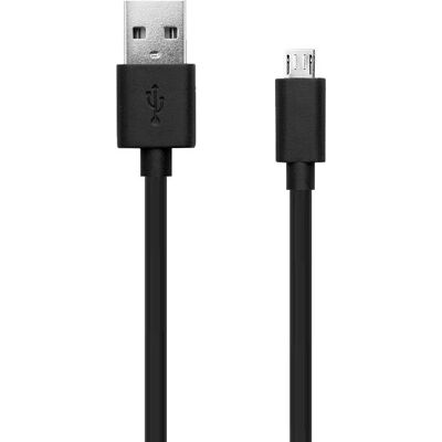 BigBen Connected WOWCBLMIC1MB USB Kabel - 1m, Zwart - USB Type BigBen Connected WOWCBLMIC1MB USB Kabel - 1m, Zwart - USB Type