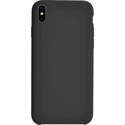 Coque en silicone à finition douce pour iPhone XS Max - Noir Coque en silicone à finition douce pour iPhone XS Max - Noir