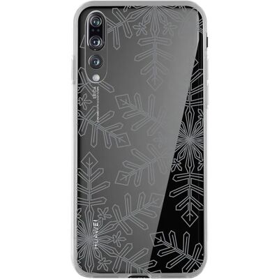 Bigben Connected Huawei P20 Pro Läpinäkyvä lumihiutale-kotelo Bigben Connected Huawei P20 Pro Läpinäkyvä lumihiutale-kotelo