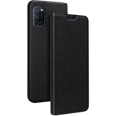 Bigben Oppo A72/A52 Musta Nahkainen Folio ja Ständi & Korttitasku Bigben Oppo A72/A52 Musta Nahkainen Folio ja Ständi & Korttitasku