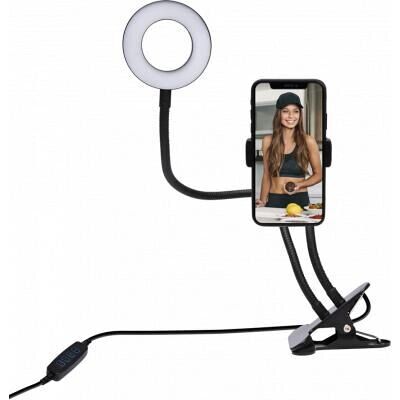 Big Ben Selfie-Ringlicht-Set - Verstellbar, Weiß, Schwarz Big Ben Selfie-Ringlicht-Set - Verstellbar, Weiß, Schwarz