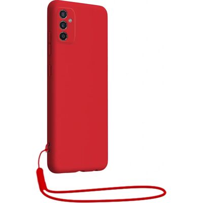 Coque silicone Bigben Connected pour Galaxy M52 5G Rouge avec dragonne - Publicité Coque silicone Bigben Connected pour Galaxy M52 5G Rouge avec dragonne - Publicité