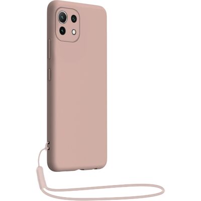 Bigben Connected Xiaomi Mi 11 5G Pink Silicone Phone Case with Wrist Strap Bigben Connected Xiaomi Mi 11 5G Pink Silicone Phone Case with Wrist Strap