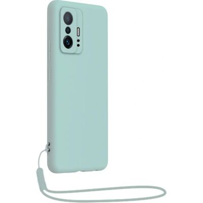 Coque en silicone Bigben Connected Xiaomi 11T / 11T Pro avec bracelet bleu - Publicité Coque en silicone Bigben Connected Xiaomi 11T / 11T Pro avec bracelet bleu - Publicité