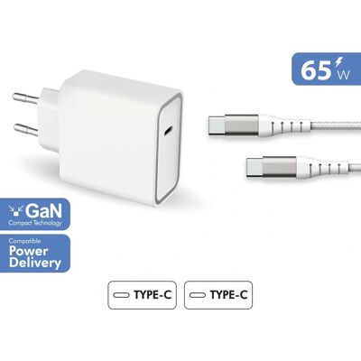 Force Power 65W White GaN USB C Charger Force Power 65W White GaN USB C Charger