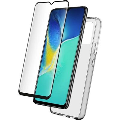 Bigben Connected Y55 5G Läpinäkyvä puhelimen kuori ja näytönsuojus Bigben Connected Y55 5G Läpinäkyvä puhelimen kuori ja näytönsuojus
