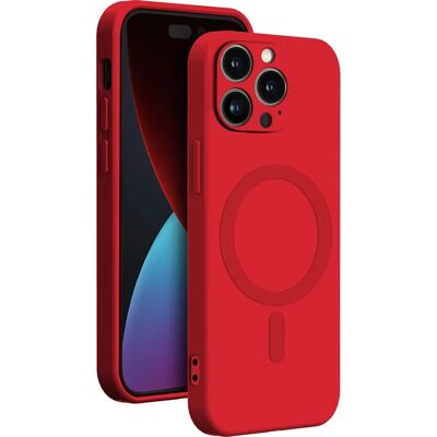 BigBen Connected iPhone 14 Pro Max Rote Silikon MagSafe Hülle BigBen Connected iPhone 14 Pro Max Rote Silikon MagSafe Hülle