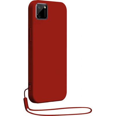 Coque en silicone Bigben Connected RealMe C11 Rouge - Étui téléphone - Publicité Coque en silicone Bigben Connected RealMe C11 Rouge - Étui téléphone - Publicité