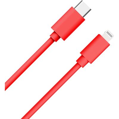 Câble Lightning WOW - 1m, Rouge, Charge rapide - USB 3.2 Gen 1 - Publicité Câble Lightning WOW - 1m, Rouge, Charge rapide - USB 3.2 Gen 1 - Publicité
