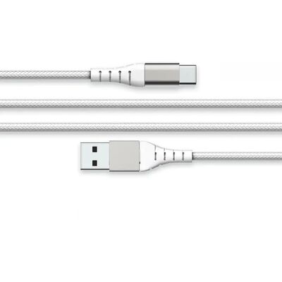 Force Power Cavo Usb A /usb C Rinforzato 3 M - 3 A Bianco, Bianco - Publicité Force Power Cavo Usb A /usb C Rinforzato 3 M - 3 A Bianco, Bianco - Publicité