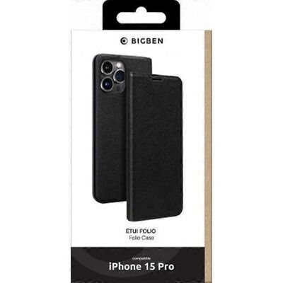 Funda Folio BigBen Connected para iPhone 15 Pro - Protección y tarjetero Funda Folio BigBen Connected para iPhone 15 Pro - Protección y tarjetero