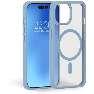 Force Case AIR FROST MagSafe Reinforced iPhone 15 Blue - Phone Case Force Case AIR FROST MagSafe Reinforced iPhone 15 Blue - Phone Case