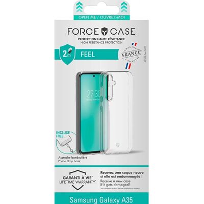 Force Case Galaxy A35 Stoßfest Transparent - Handytasche Force Case Galaxy A35 Stoßfest Transparent - Handytasche