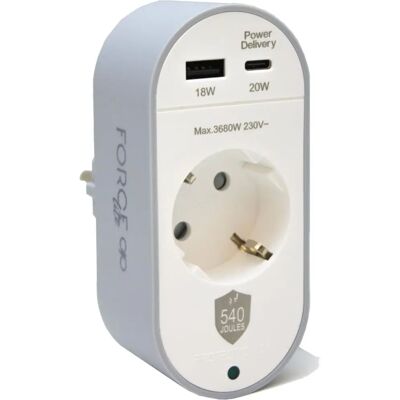 Force Power Protector contra sobretensiones Gschuko tipo F 540J - Protector contra picos Force Power Protector contra sobretensiones Gschuko tipo F 540J - Protector contra picos