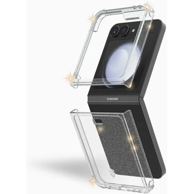 Force Case Galaxy Z Flip 6 Transparent Stoßfeste Glitzerhülle Force Case Galaxy Z Flip 6 Transparent Stoßfeste Glitzerhülle