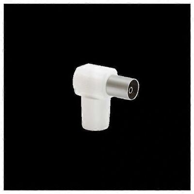 Force Power TV Koaxial 9,52mm Winkel Female - TV Koaxial Stecker Force Power TV Koaxial 9,52mm Winkel Female - TV Koaxial Stecker
