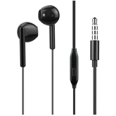 Wow Kabelgebundene Kopfhörer - 1,2m Klinke 3,5mm - Schwarz - Ohrhörer Wow Kabelgebundene Kopfhörer - 1,2m Klinke 3,5mm - Schwarz - Ohrhörer