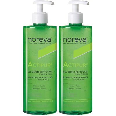Noreva Actipur Gel Nettoyant - Peau à tendance acnéique - 2x400ml - Publicité Noreva Actipur Gel Nettoyant - Peau à tendance acnéique - 2x400ml - Publicité