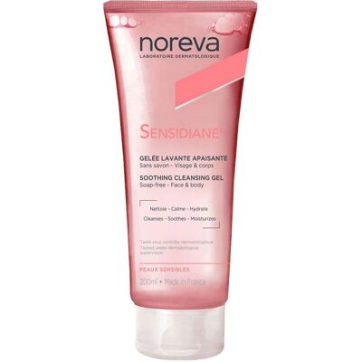 Noreva Sensidiane Soothing Cleansing Gel - Sensitive Skin, Hydrating, Calming - Cleansing Gel 200 ml Noreva Sensidiane Soothing Cleansing Gel - Sensitive Skin, Hydrating, Calming - Cleansing Gel 200 ml