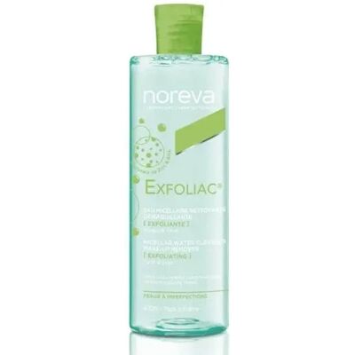 Noreva Exfoliac Mizellenwasser - 400 ml, Sanfte Make-up-Entferner für Problemhaut Noreva Exfoliac Mizellenwasser - 400 ml, Sanfte Make-up-Entferner für Problemhaut