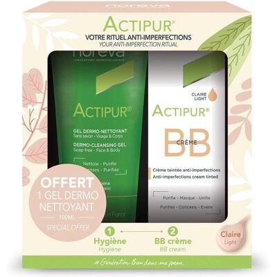 Coffret NOREVA Actipur pour peaux sensibles - BB Crème & Gel Nettoyant - Publicité Coffret NOREVA Actipur pour peaux sensibles - BB Crème & Gel Nettoyant - Publicité