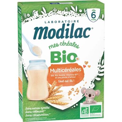 Modilac Céréales Bio Multi Céréales 250 g - Bébé & Maman - Publicité Modilac Céréales Bio Multi Céréales 250 g - Bébé & Maman - Publicité