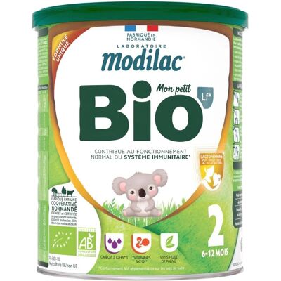 Modilac Modilac Bio Lf+2 6-12 mois 800g - Publicité Modilac Modilac Bio Lf+2 6-12 mois 800g - Publicité