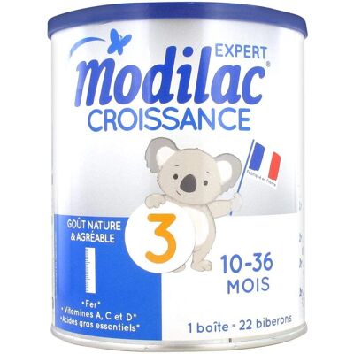 Lait en poudre Modilac pour bébés - Croissance - 800g - Publicité Lait en poudre Modilac pour bébés - Croissance - 800g - Publicité