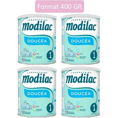 Modilac Doucéa 1 Lait en poudre pour nourrissons - Publicité Modilac Doucéa 1 Lait en poudre pour nourrissons - Publicité