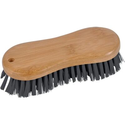 Brosse de nettoyage HOMEA - 15cm - Poignée en bambou durable - Publicité Brosse de nettoyage HOMEA - 15cm - Poignée en bambou durable - Publicité
