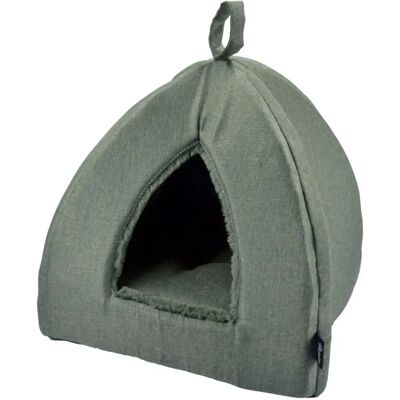 Tente pour animaux Love Story - Kaki - 35x35x38cm - Publicité Tente pour animaux Love Story - Kaki - 35x35x38cm - Publicité