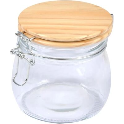 Natura Vorratsglas mit Bambusdeckel - 0,45 l - Transparent Natura Vorratsglas mit Bambusdeckel - 0,45 l - Transparent