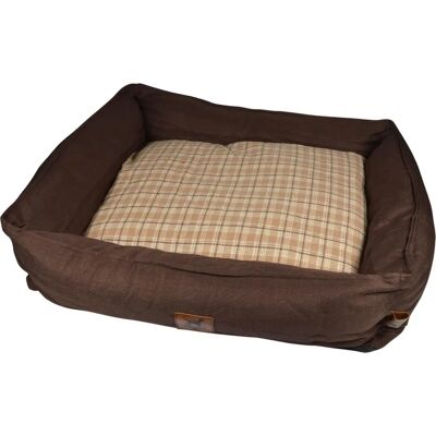 Lit pour chien Love Story - 75x70 cm - Beige, Marron, Gris - Grand - Publicité Lit pour chien Love Story - 75x70 cm - Beige, Marron, Gris - Grand - Publicité