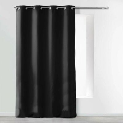 DOUCEUR D'INTÉRIEUR - Tenda a occhielli 140x280 - Nero - Curtain DOUCEUR D'INTÉRIEUR - Tenda a occhielli 140x280 - Nero - Curtain
