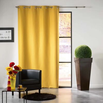 Cortinas y Persianas Mezzo Amarillo - Douceur d'intérieur 140x240cm Cortinas y Persianas Mezzo Amarillo - Douceur d'intérieur 140x240cm