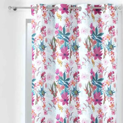 Rideau Exotic Paradise Blanc de Douceur d'Intérieur - 140x260 cm - Publicité Rideau Exotic Paradise Blanc de Douceur d'Intérieur - 140x260 cm - Publicité