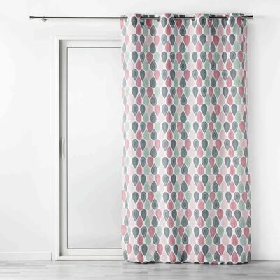Douceur d'Intérieur Pink Ethnic Floral Eyelet Curtain - Curtains and blinds Douceur d'Intérieur Pink Ethnic Floral Eyelet Curtain - Curtains and blinds