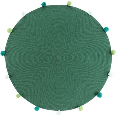 Tapis Rond POMPOM - Décoration Enfant - Publicité Tapis Rond POMPOM - Décoration Enfant - Publicité