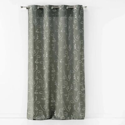 Douceur d'Intérieur Caqui/Prata Metalliskt Mönster 140x260cm Gardin Douceur d'Intérieur Caqui/Prata Metalliskt Mönster 140x260cm Gardin