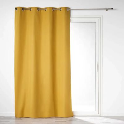 Douceur d'intérieur - Ilho 140x260cm Microfiber Blackout Curtain - Dark Yellow Douceur d'intérieur - Ilho 140x260cm Microfiber Blackout Curtain - Dark Yellow