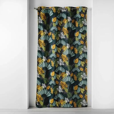 Douceur D Intérieur Blue Cotton Eyelet Curtain - Curtain & Blinds Douceur D Intérieur Blue Cotton Eyelet Curtain - Curtain & Blinds
